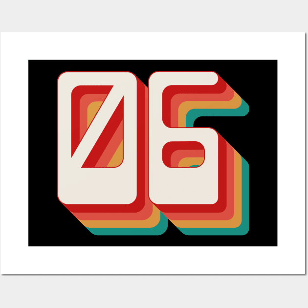 Number 6 Wall Art by n23tees